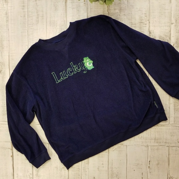 Care Bears Sweaters - Vintage Care Bears "Lucky" Pullover Sweater
